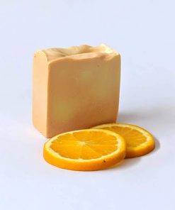 jabón de barra naranja