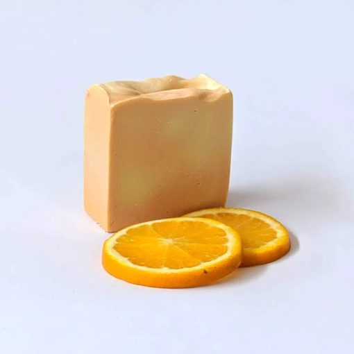 jabón de barra naranja