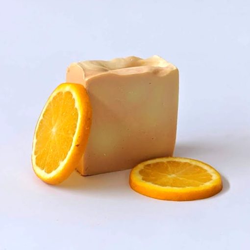 jabón de barra naranja